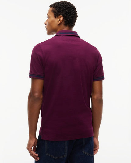 Tommy Flag Polo in Calypso Berry