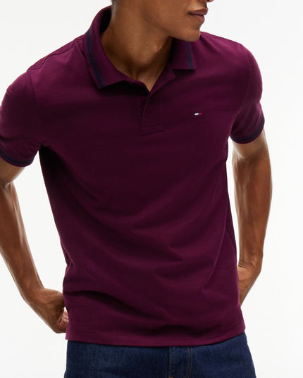 Tommy Flag Polo in Calypso Berry