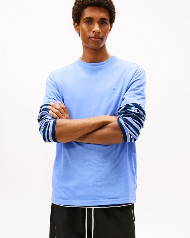 Tommy Denim Slim Linear Chest Tee
