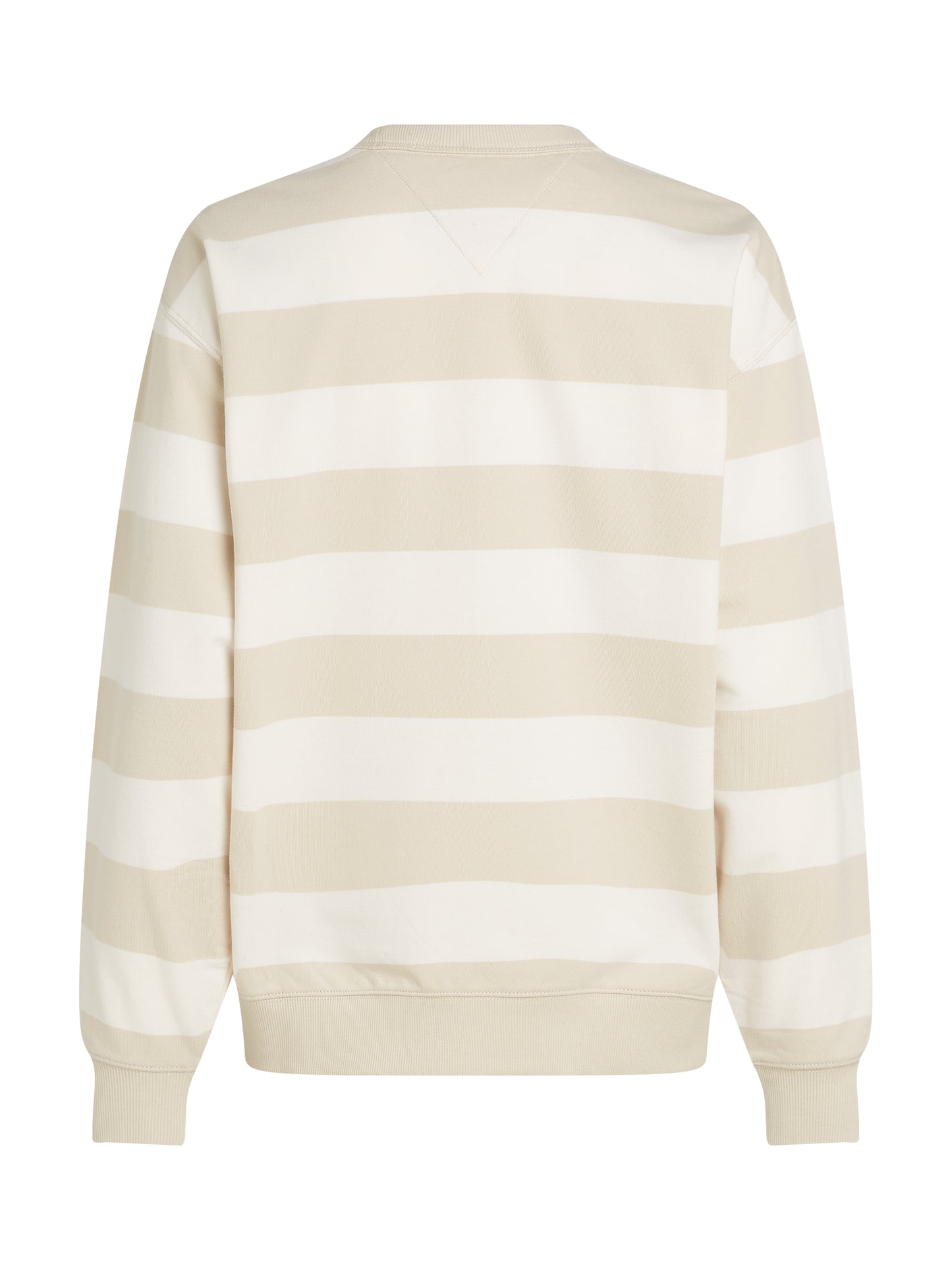 Tommy Jeans Relaxed Stripe Essential Crew Neck Sweater - Newsprint