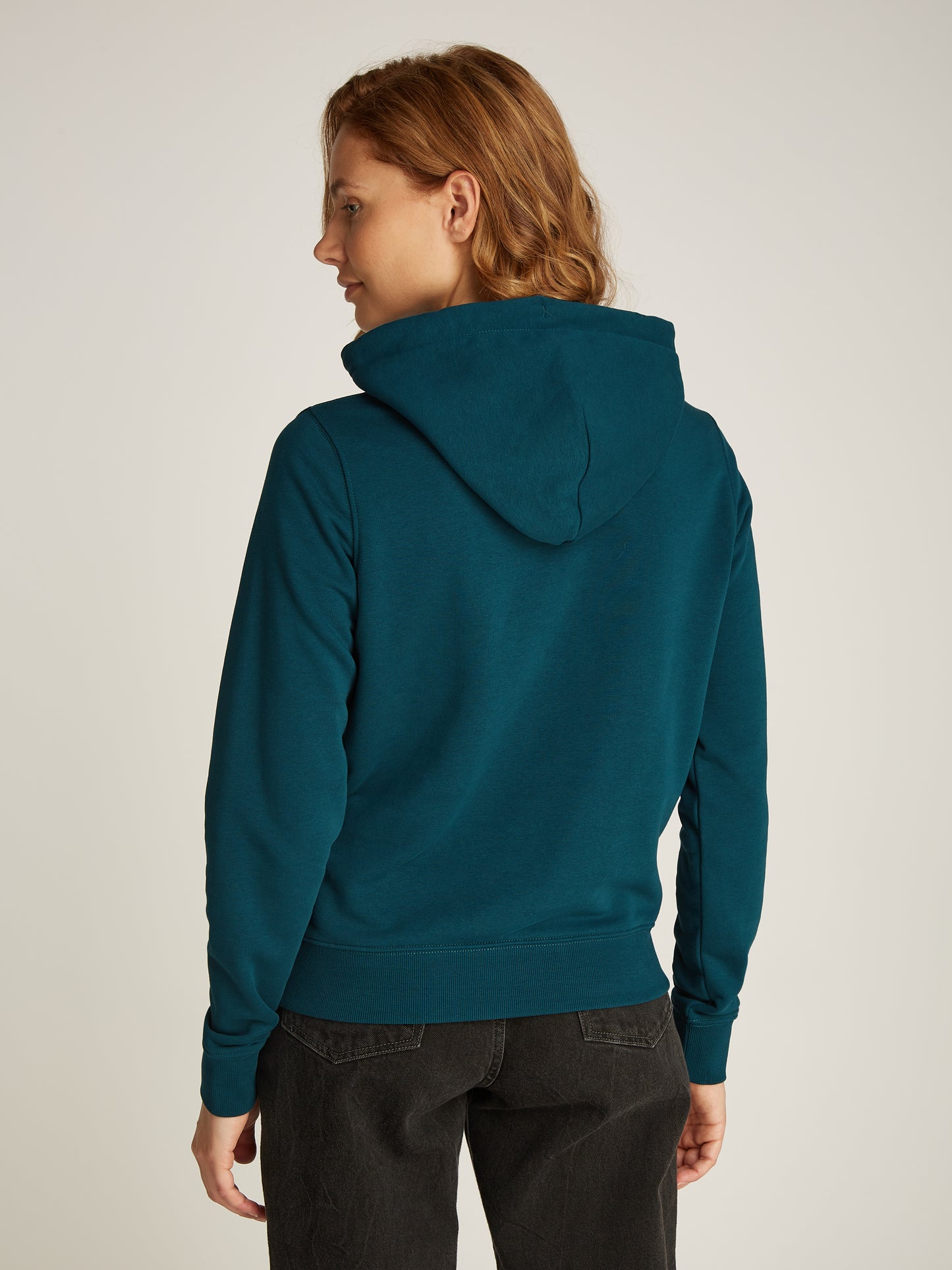 Tommy Jeans - Essential Logo Regular Hoodie - Seawater Blue