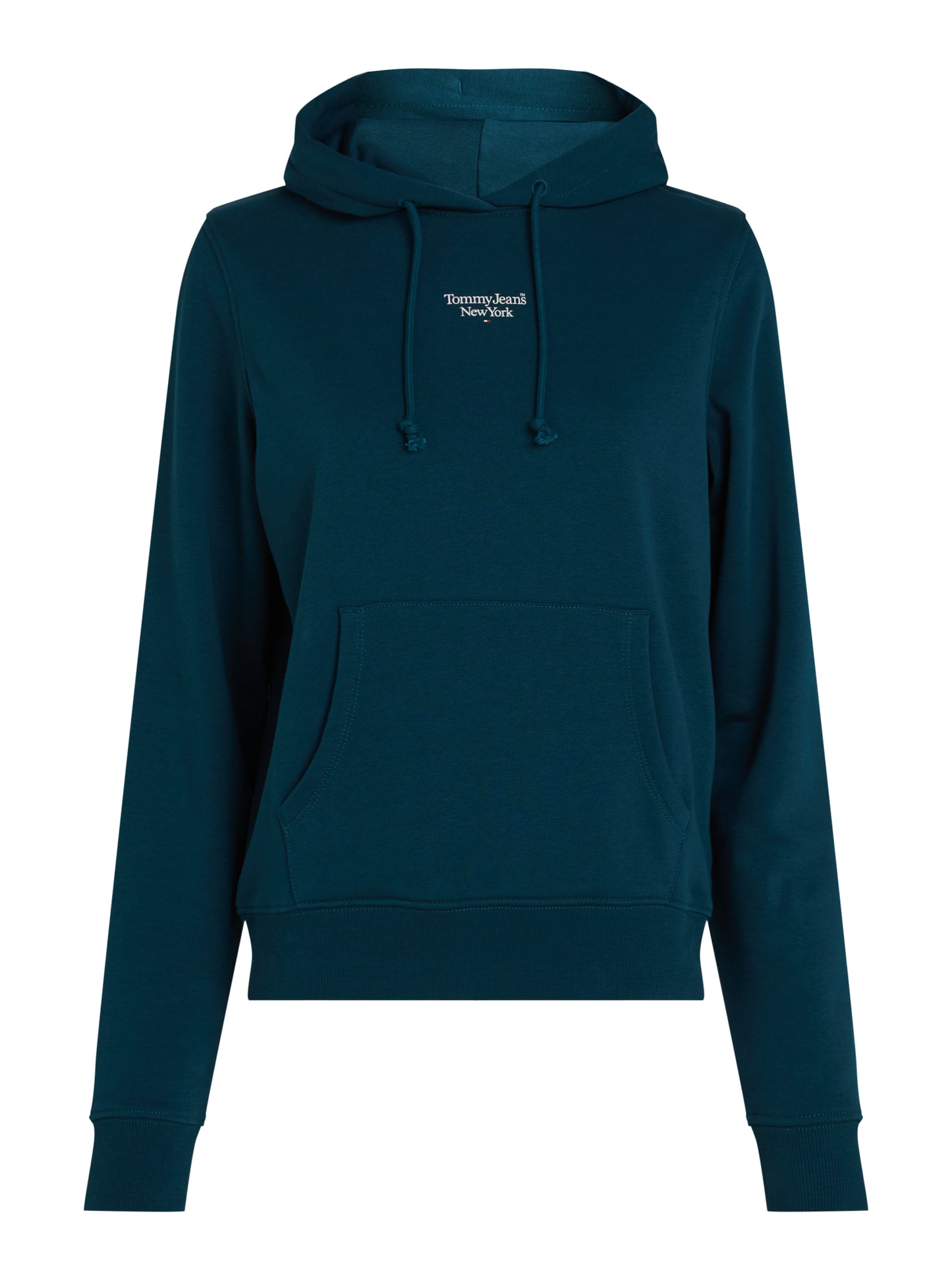 Tommy Jeans - Essential Logo Regular Hoodie - Seawater Blue