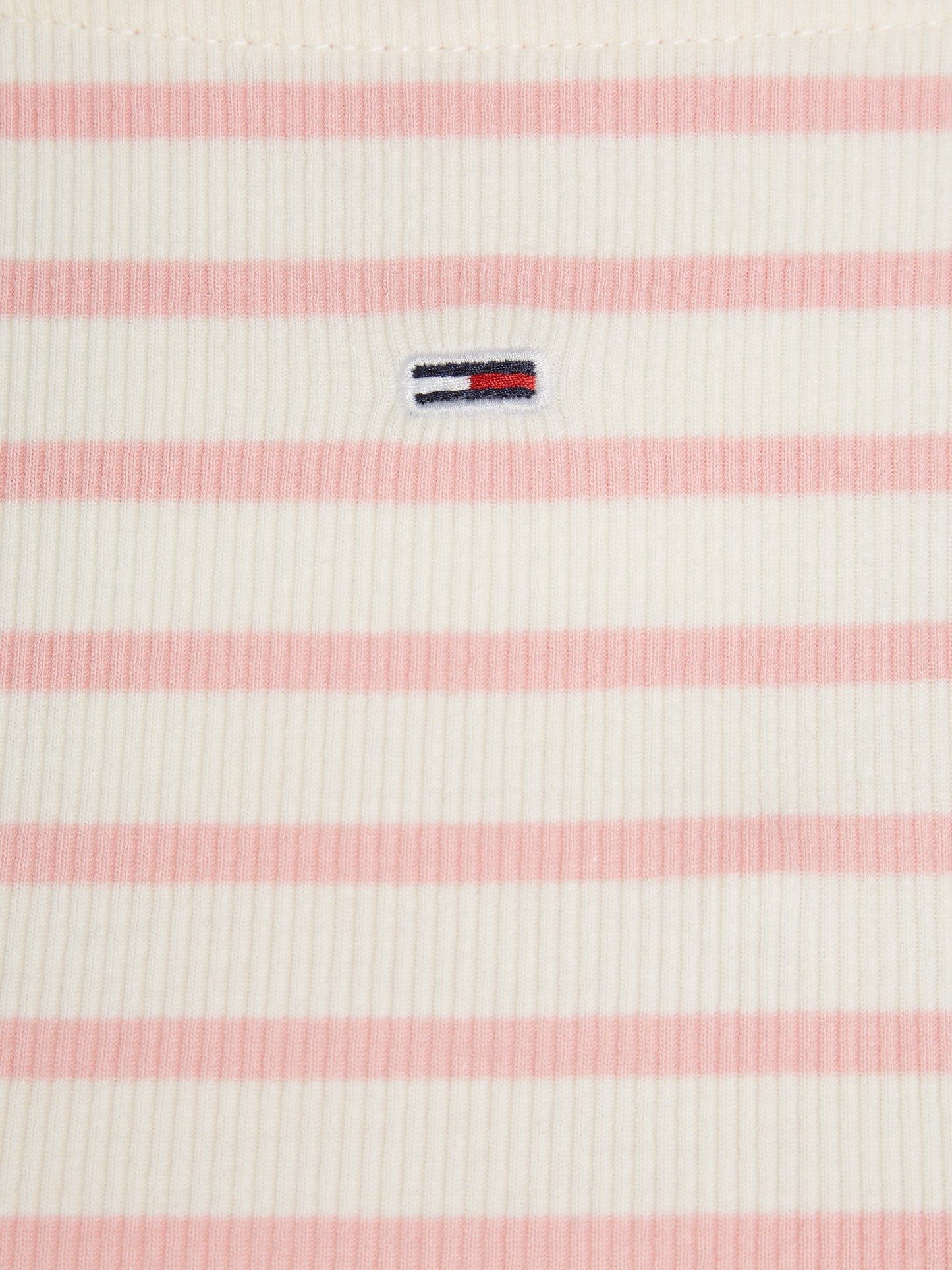 Tommy Jeans - Breton Stripe Long Sleeve Tee - Ballet Pink