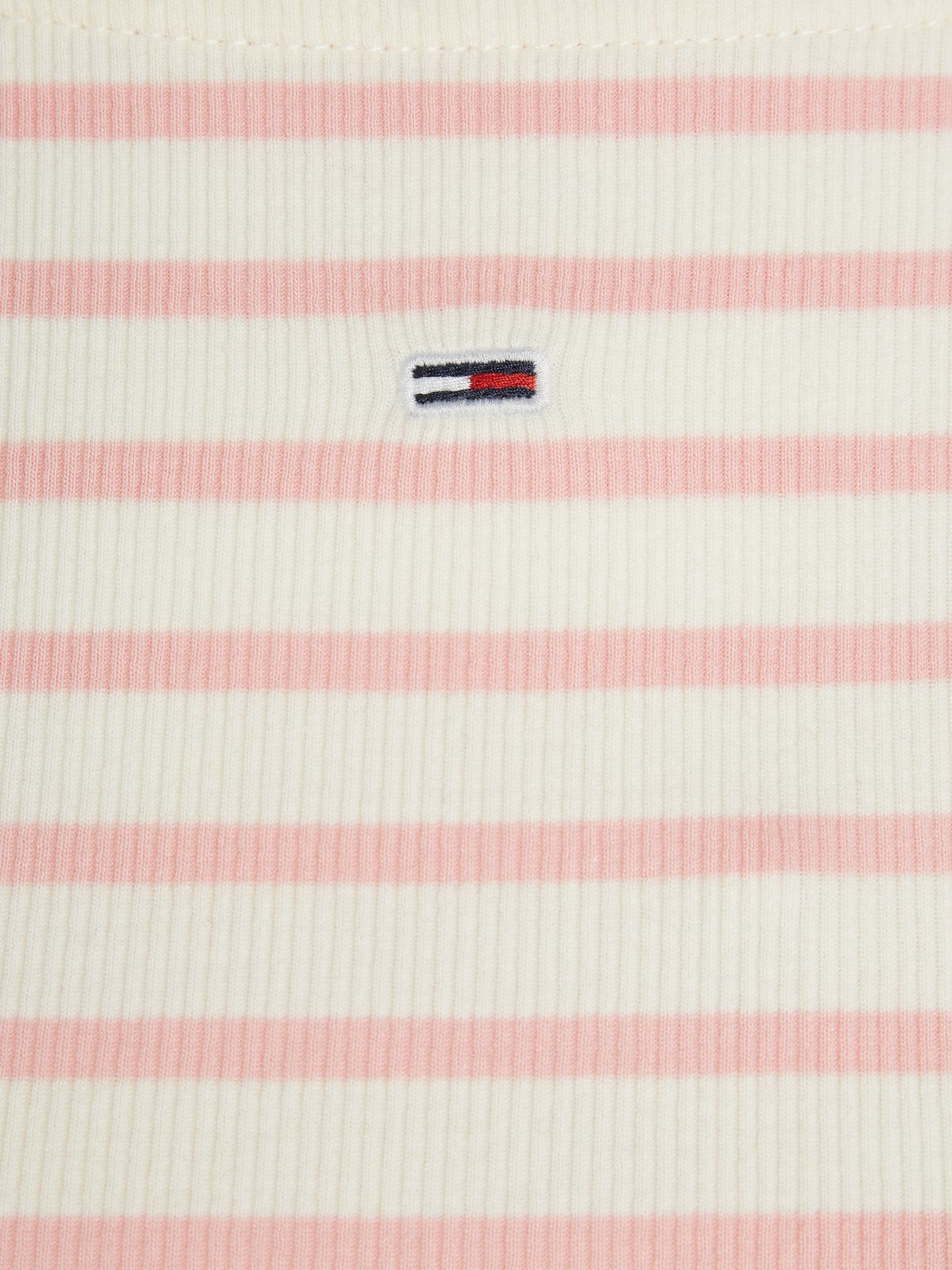 Tommy Jeans - Breton Stripe Long Sleeve Tee - Ballet Pink