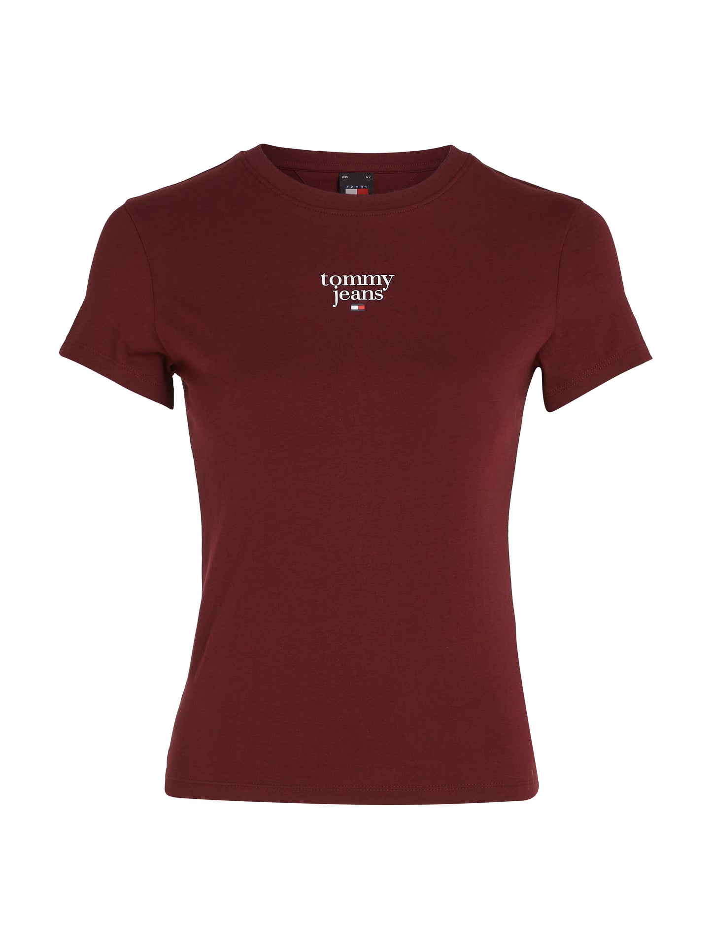 Tommy Jeans - Slim Essential Logo T-Shirt - Deep Rouge