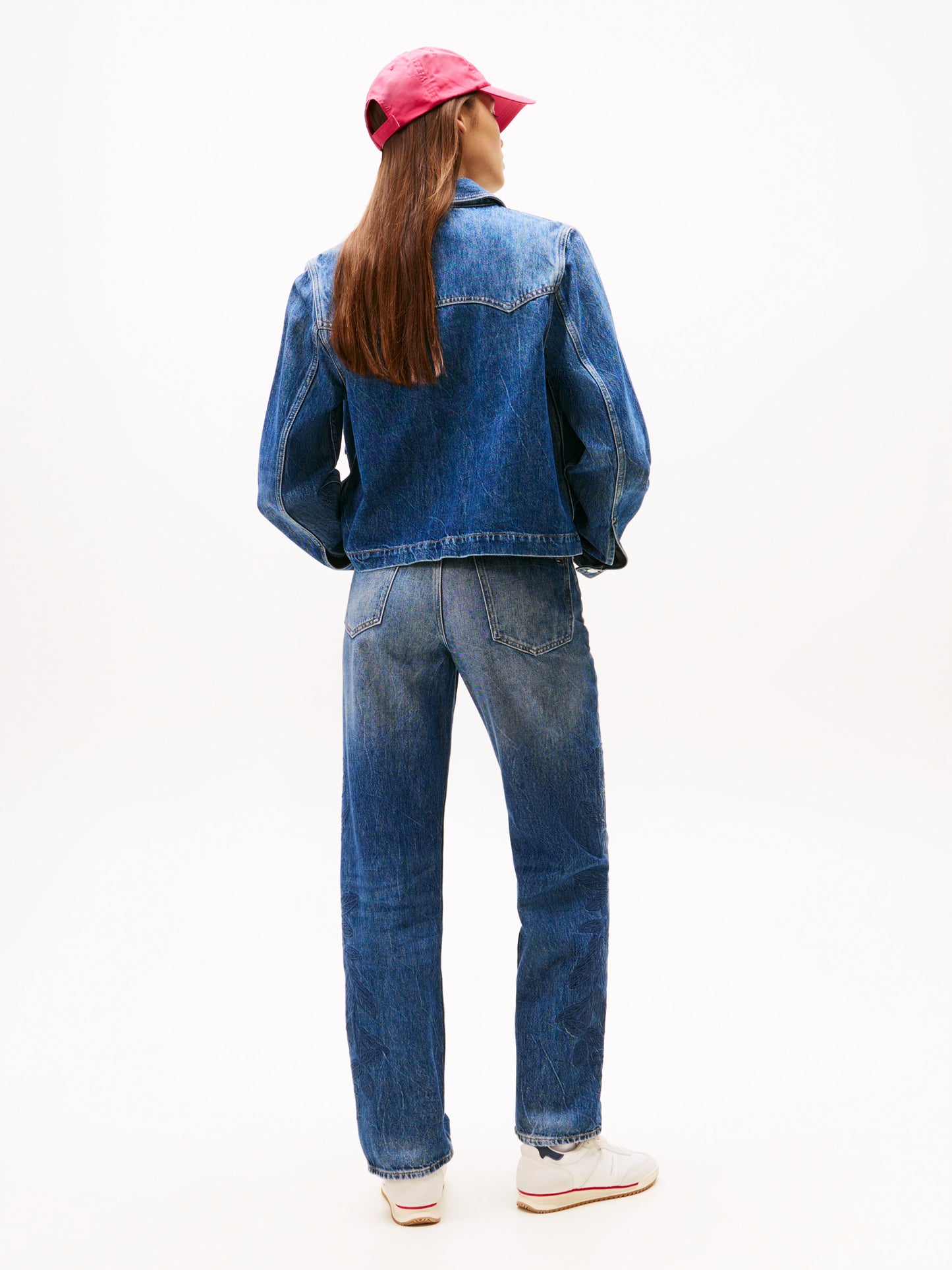 Regenerative Cotton Denim Coach Jacket - Denim Dark