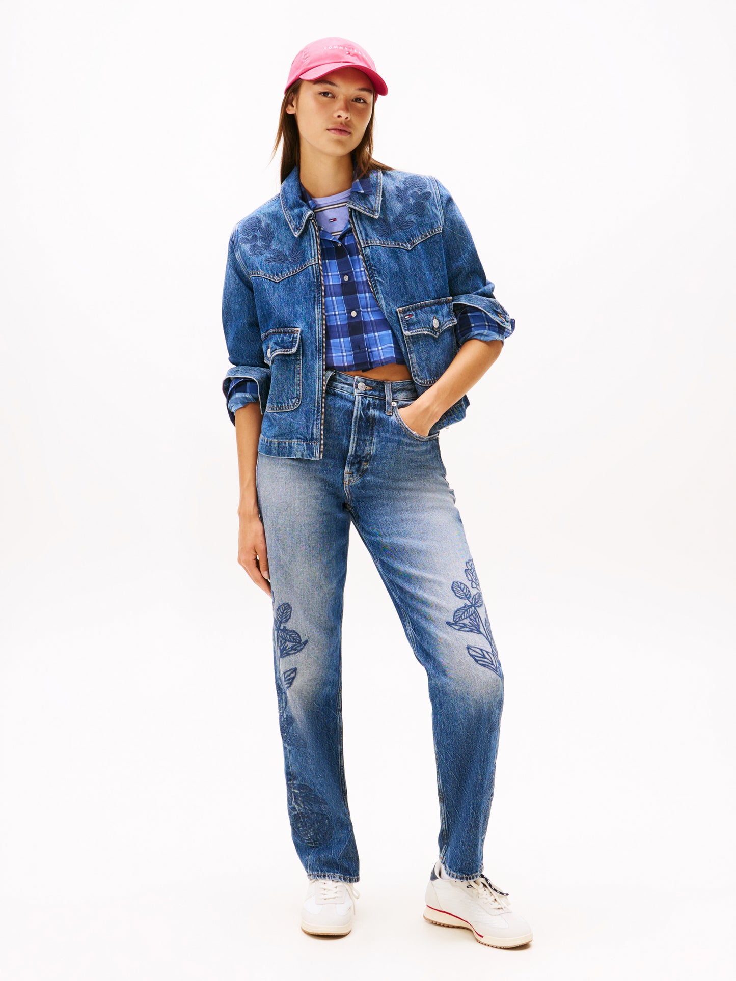 Regenerative Cotton Denim Coach Jacket - Denim Dark