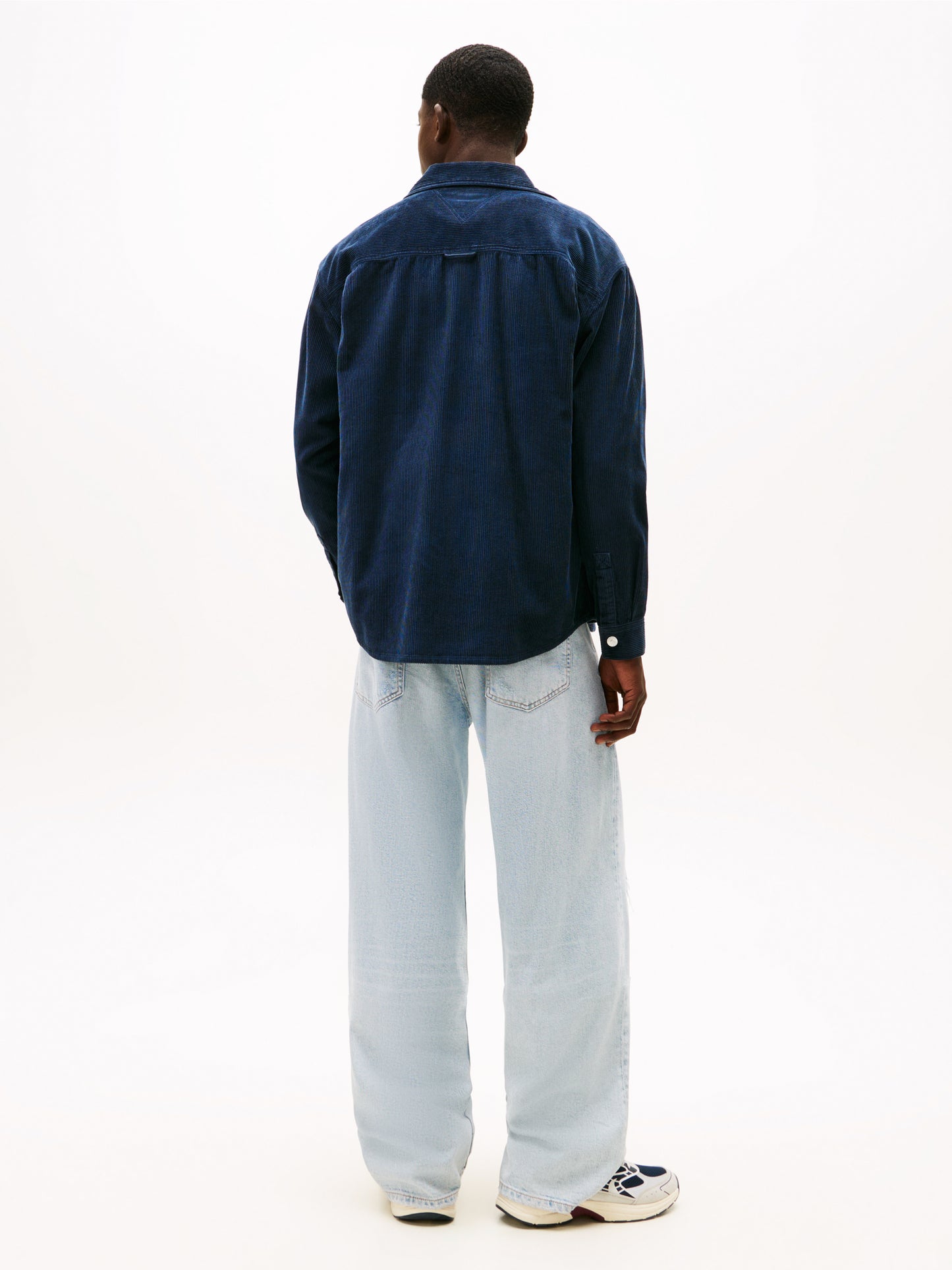 Logo Relaxed Fit Corduroy Shirt - Dark Night Navy