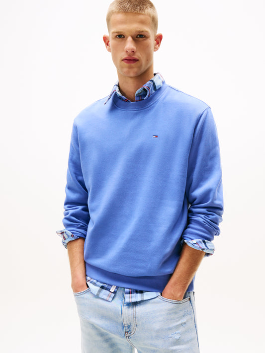 Brushed Fleece Sweatshirt - Soft Sapphire