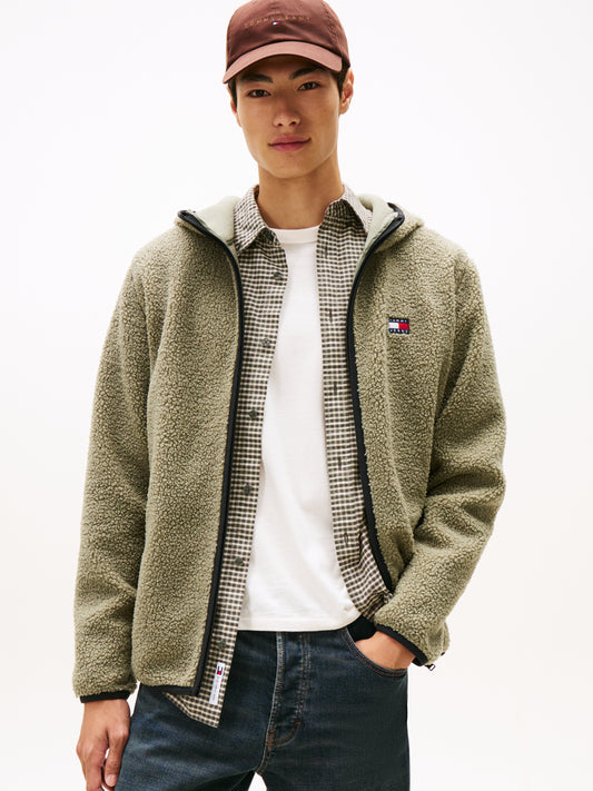 Teddy Zip-Thru Hoody - Utility Sage