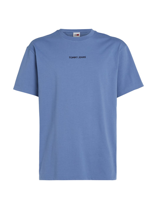 Tommy Jeans Classics Logo Crew Neck T-Shirt - Ocean Blue