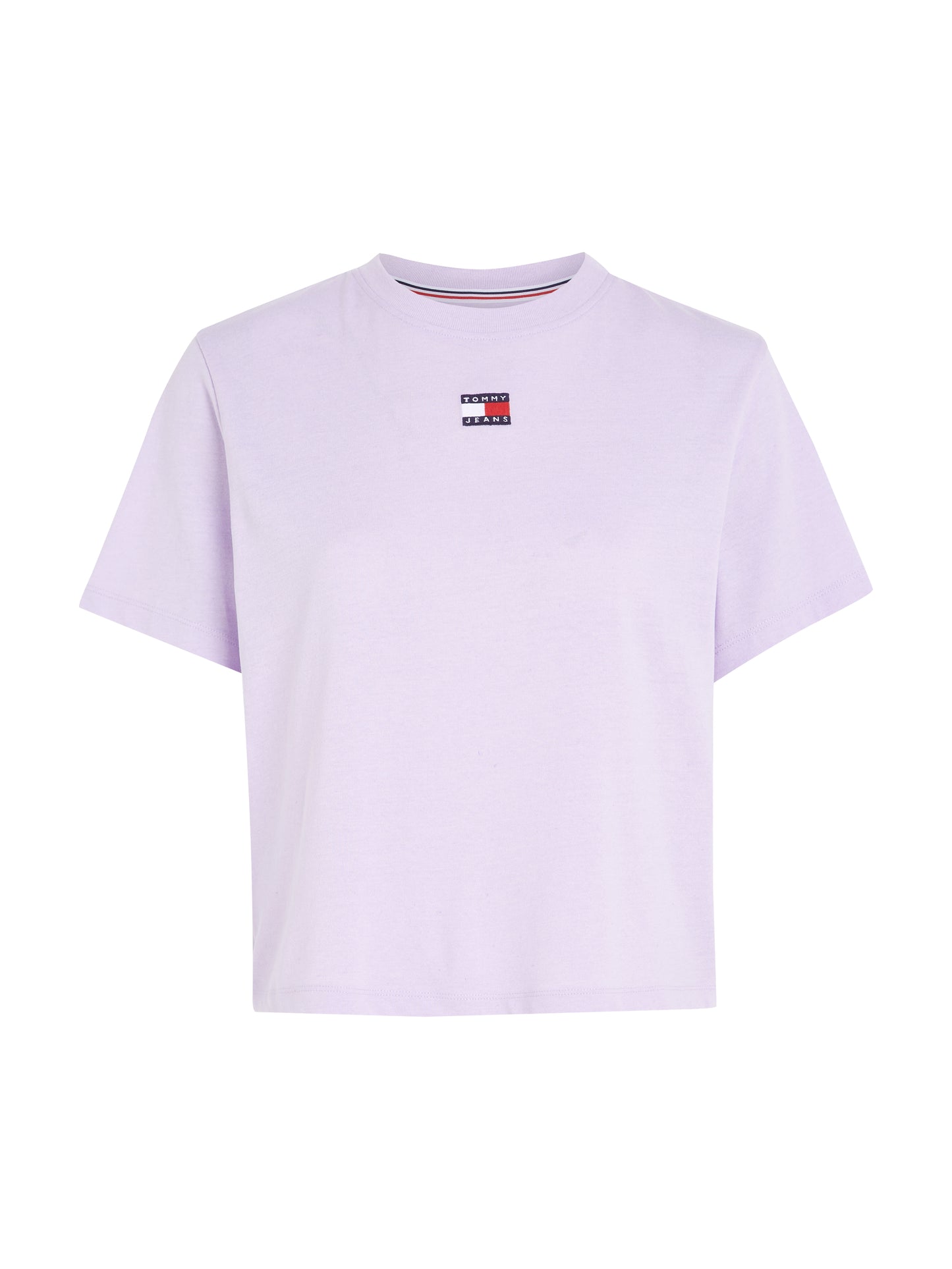 Tommy Jeans Classic Fit Badge Boxy T-Shirt - Lavender Flower