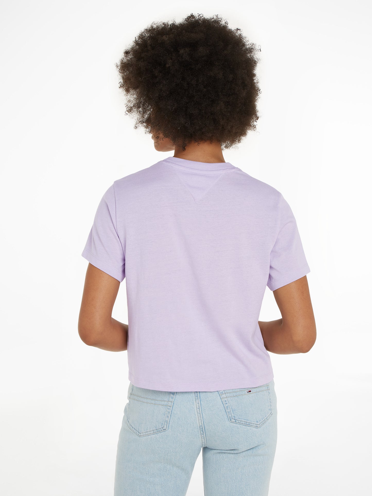 Tommy Jeans Classic Fit Badge Boxy T-Shirt - Lavender Flower