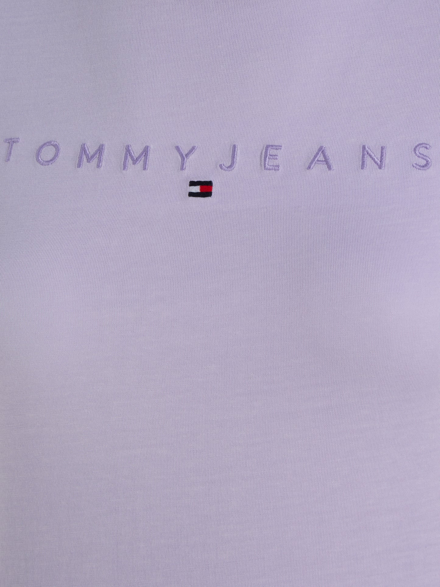 Tommy Jeans Slim Tonal Linear Logo T-Shirt - Lavender Flower