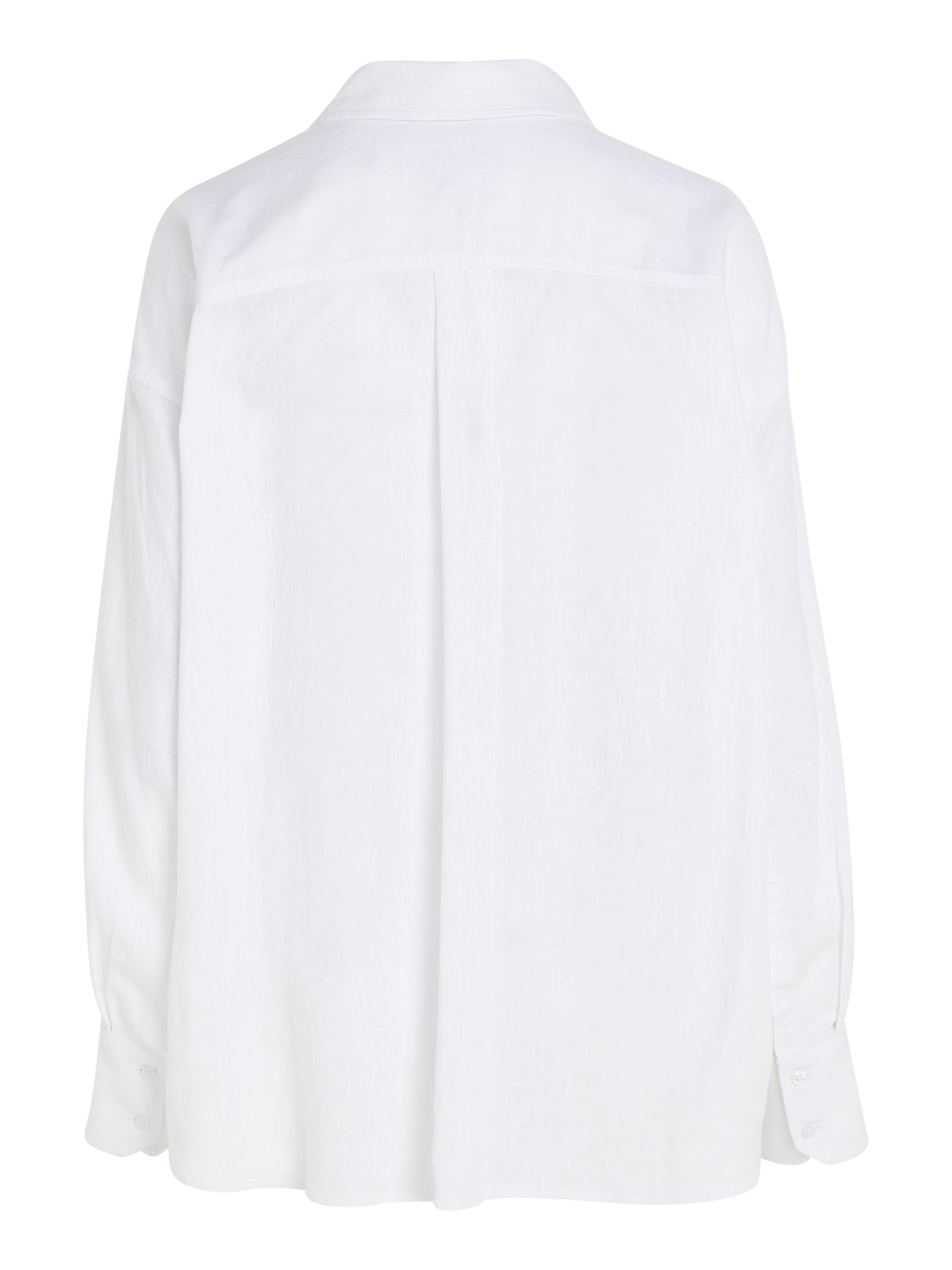 Tommy Jeans Oversized Linen Shirt - White