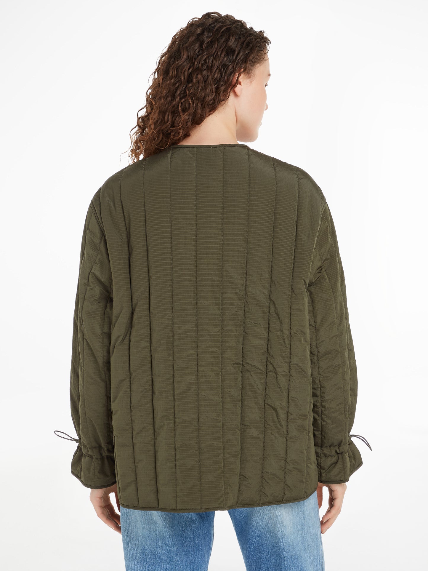 TJW Vertical Quilted Jacket - Fatigue Green