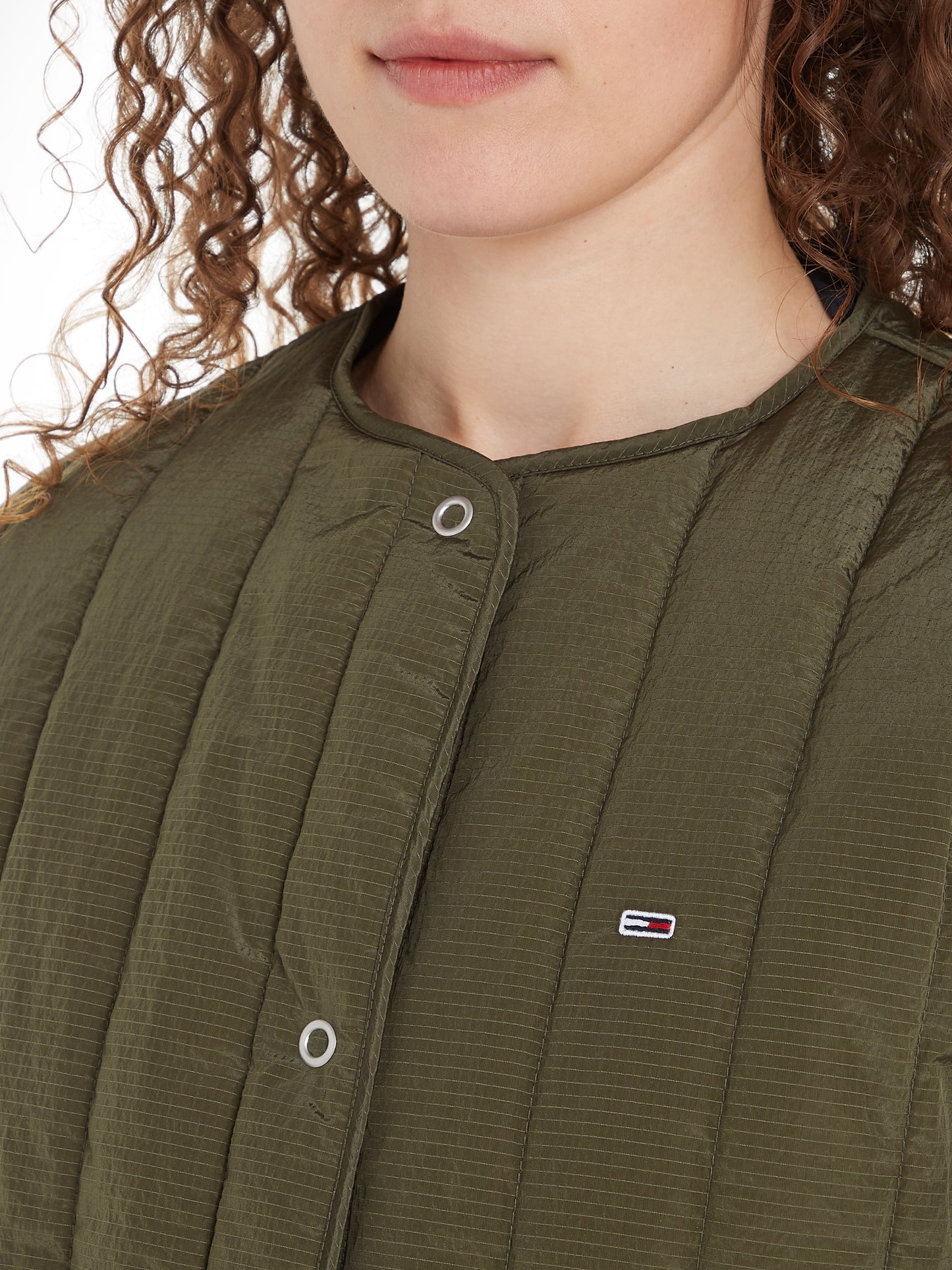 TJW Vertical Quilted Jacket - Fatigue Green