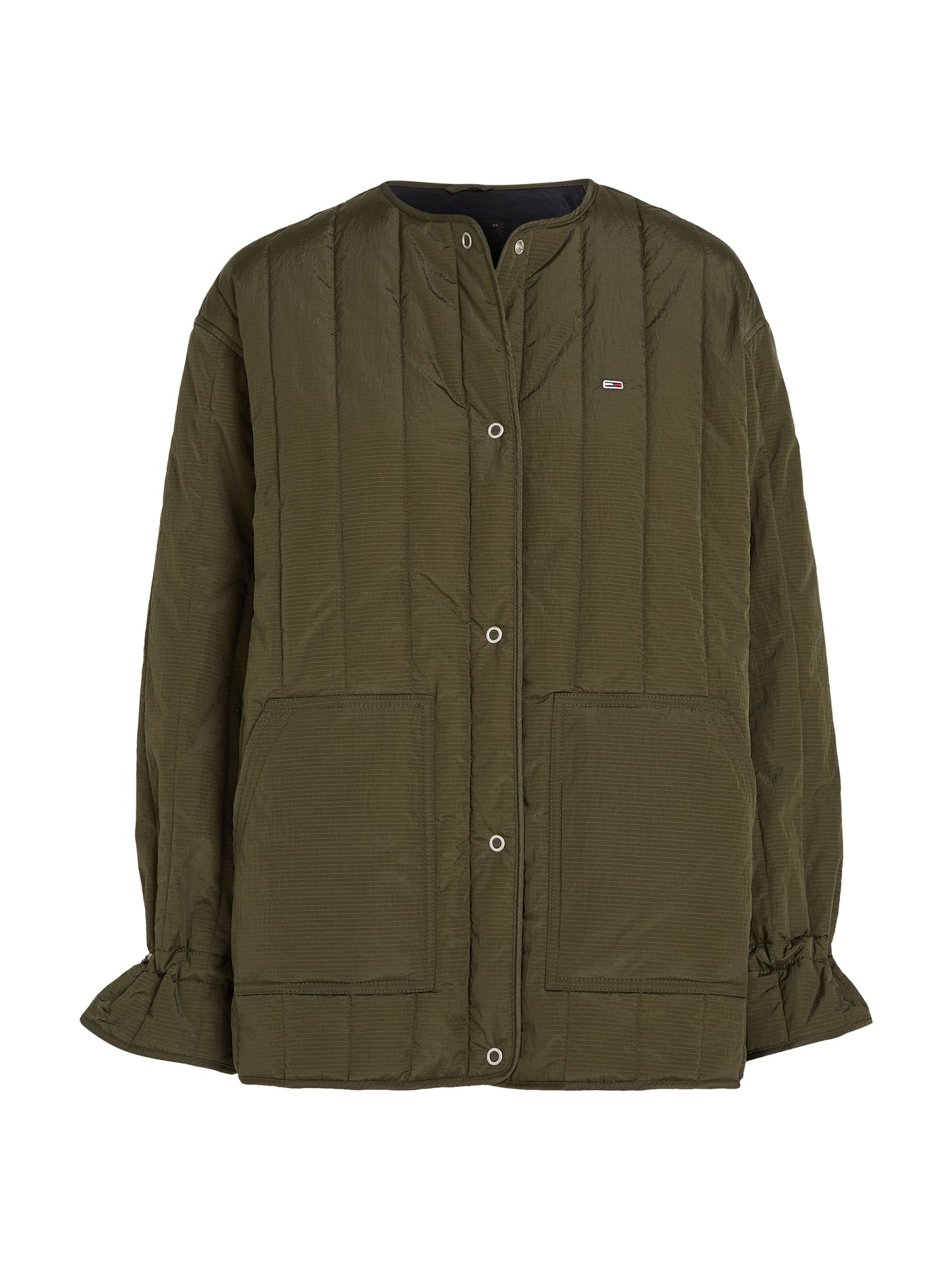 TJW Vertical Quilted Jacket - Fatigue Green