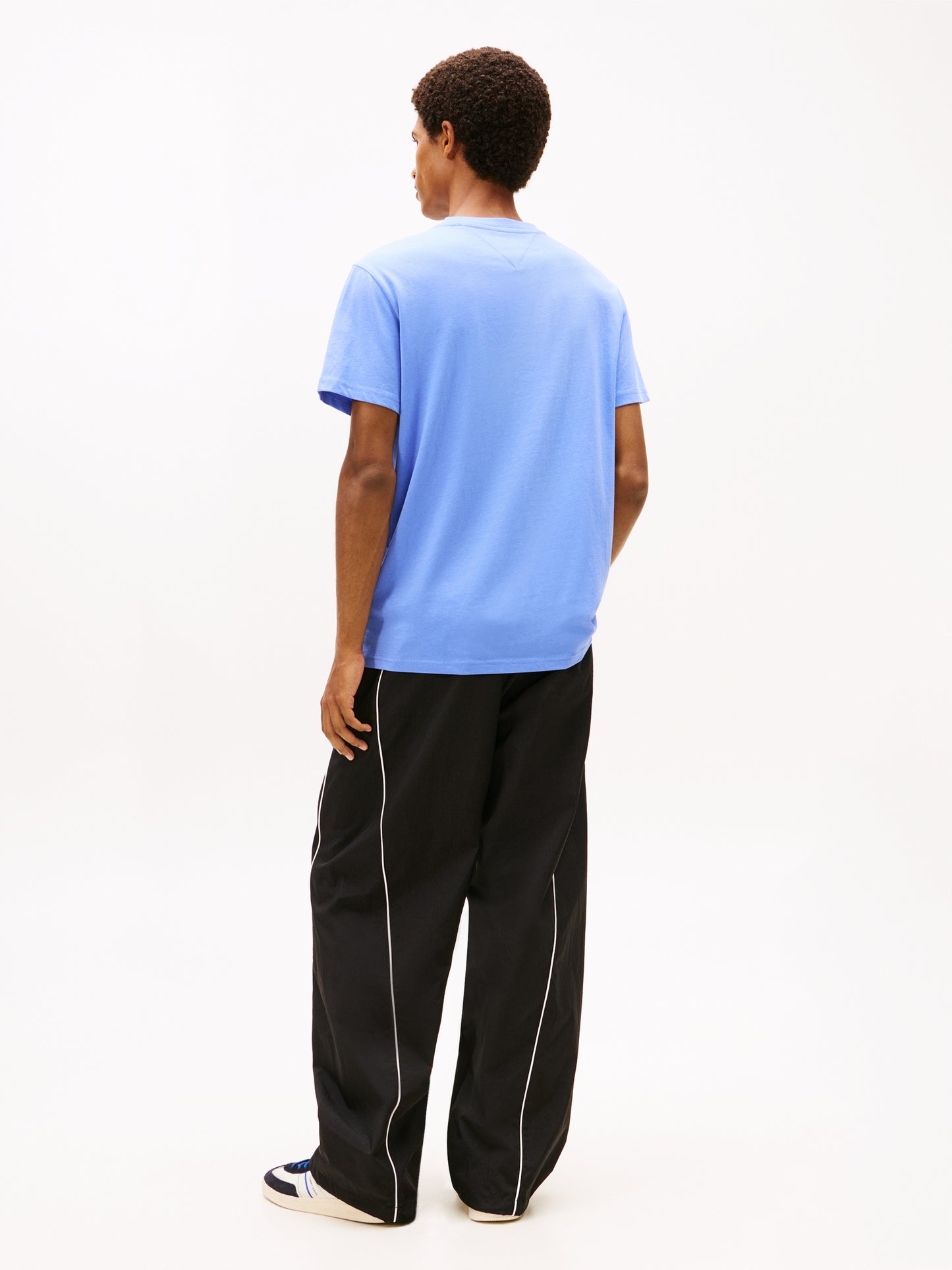 Linear Logo Slim Crew Neck T-Shirt - Light Horizon Blue