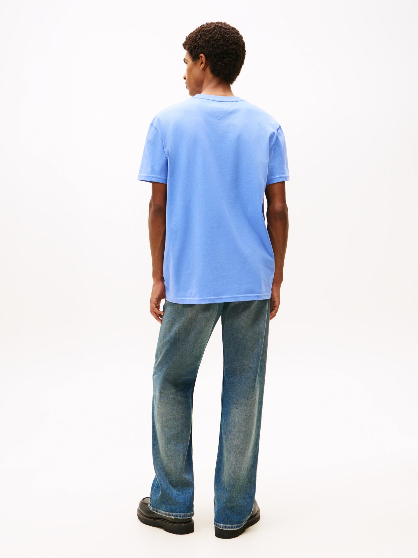 Logo Stamp Crew Neck T-Shirt - Light Horizon Blue