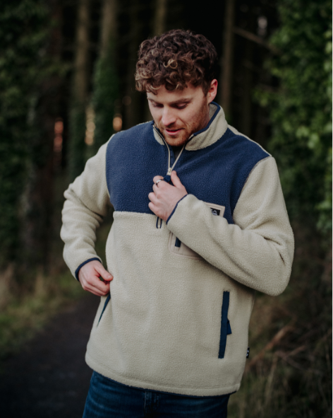 Polar Full Zip Fleece - Beige