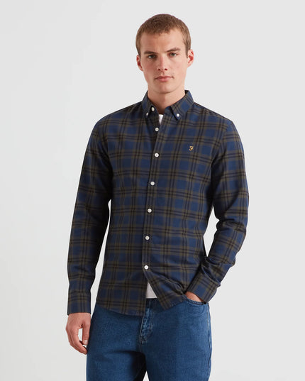 Brewer Check Oxford Shirt - Evergreen