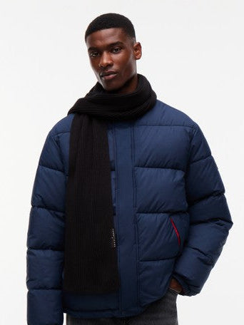 TJM Linear Logo Scarf - Black