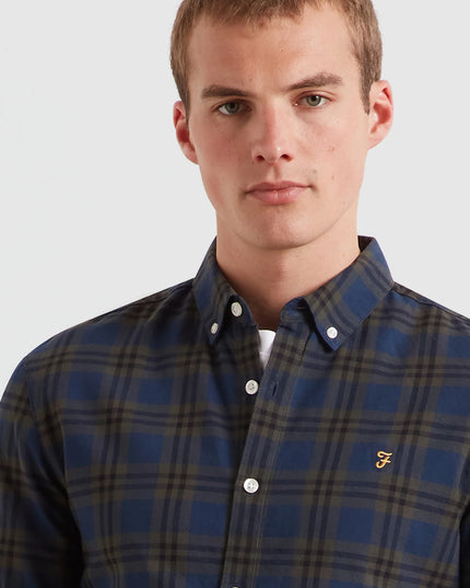 Brewer Check Oxford Shirt - Evergreen