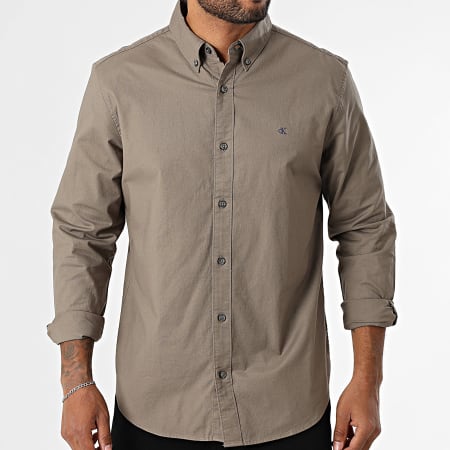 Calvin Klien Long Sleeved Shirt Taupe