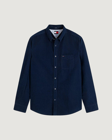 Tommy Jeans Reg Baby Cord in Dark Blue