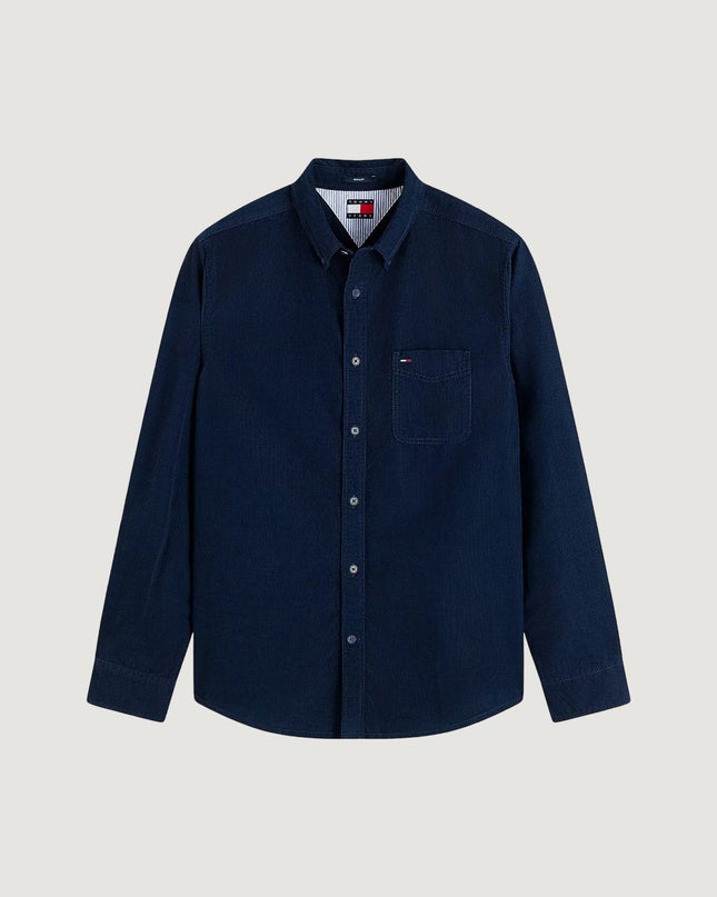 Tommy Jeans Reg Baby Cord in Dark Blue