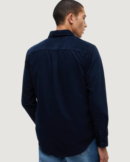 Tommy Jeans Reg Baby Cord in Dark Blue