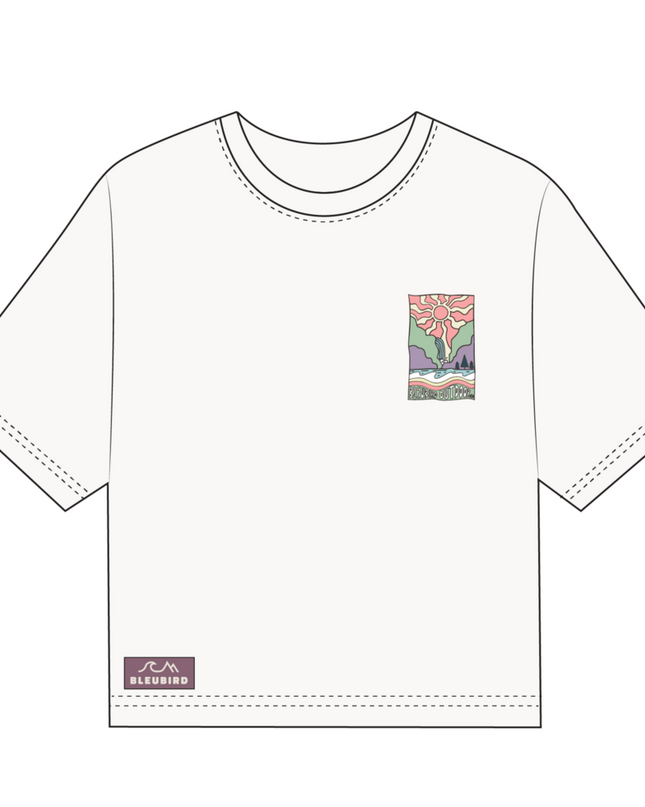 Canyon Cropped Tee - White