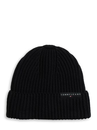 TJM Linear Logo Beanie - Black