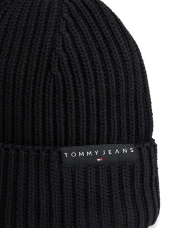 TJM Linear Logo Beanie - Black