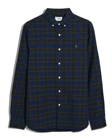 Brewer Check Oxford Shirt - Evergreen
