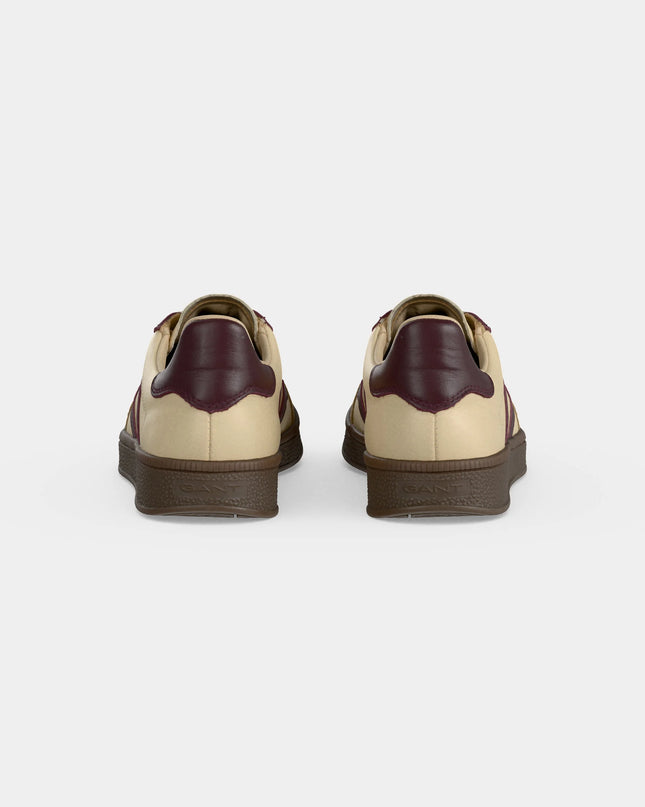 Cuzima Leather & Suede Sneaker - Cream/Wine