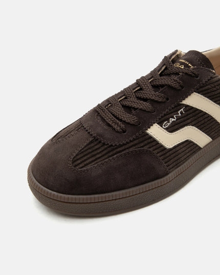 Cuzima Cord & Suede Sneaker - Espresso/Lavender