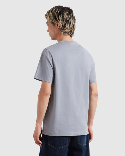 Danny Regular Fit Organic Cotton T-Shirt In Icelandic Blue