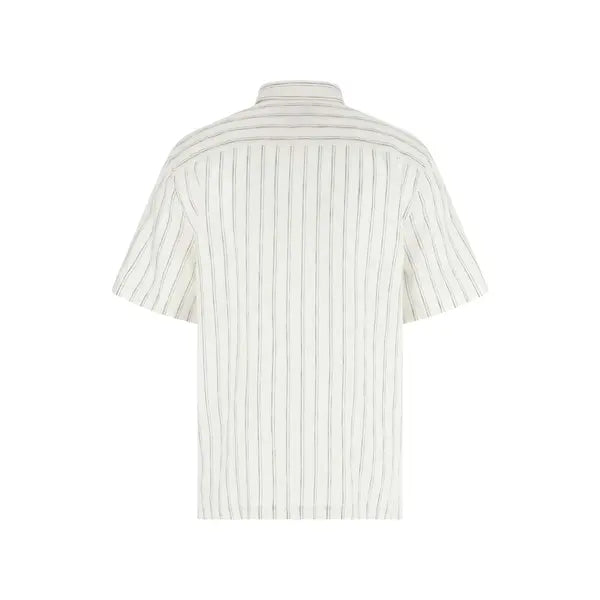 Guess Irregular Striped SS Shirt - White/Green