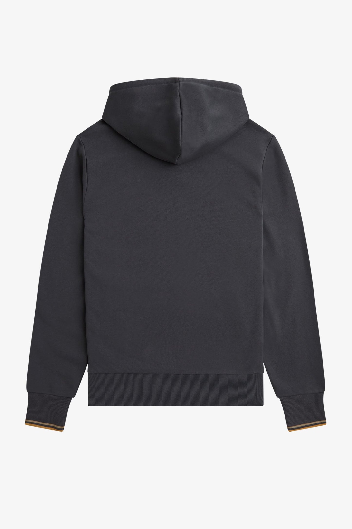 Fred Perry Tipped Hooded Sweatshirt - Navy/Dark Caramel