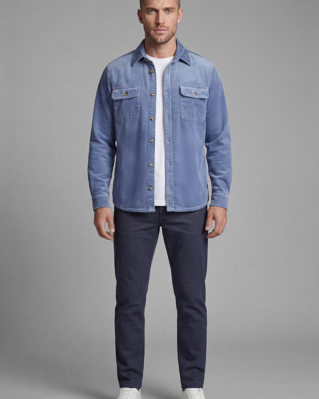 Corduroy Overshirt - Blue