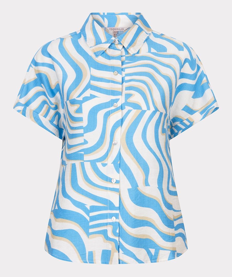 EsQualo - Electric Zebra Blouse