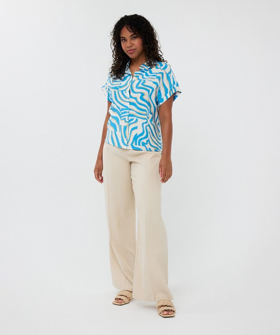 EsQualo - Electric Zebra Blouse