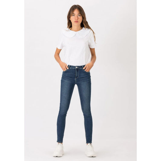 Tiffosi One Size Fits All Curvy True Denim Jeans - 7 True Denim Wash