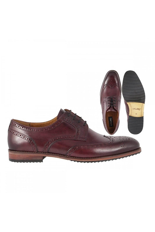 LACUZZO CLARET LEATHER BROGUE