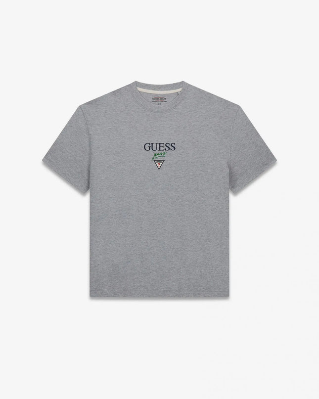 Guess Printed Logo T-Shirt - Grey
