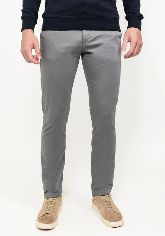 Tom Penn TPT002 Casual Fit Chino - Light Grey