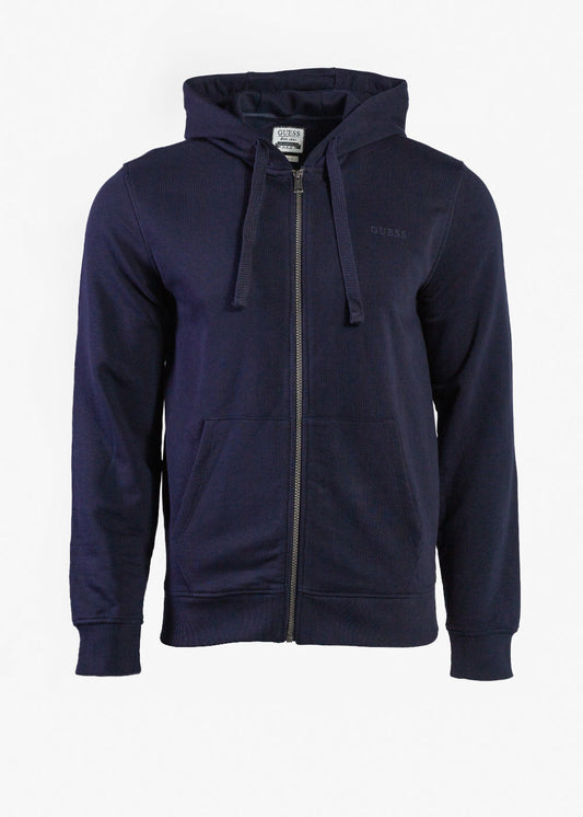 Guess Full Zip Sweater - Navy