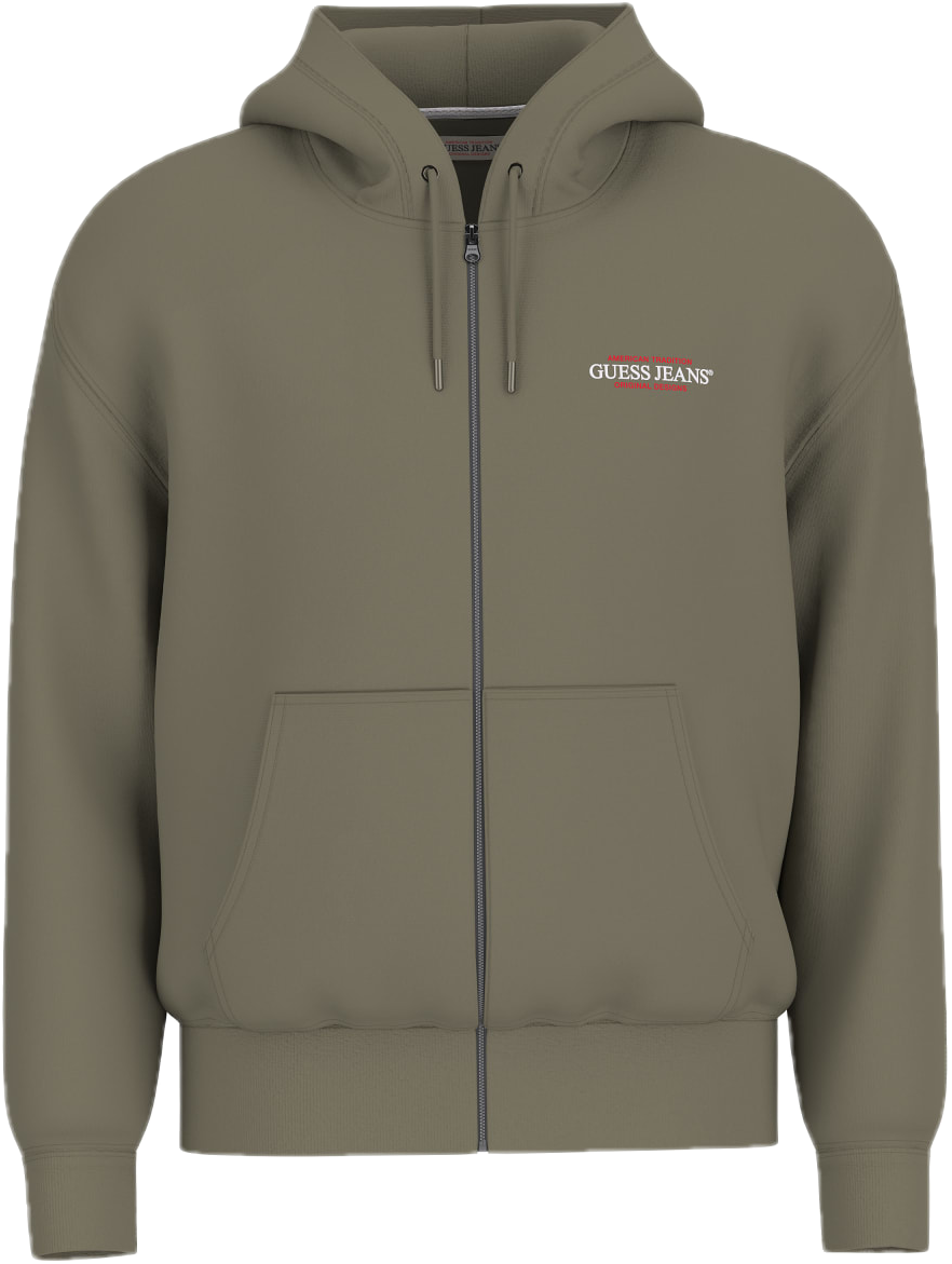 American tradition zip-up hoodie Khaki